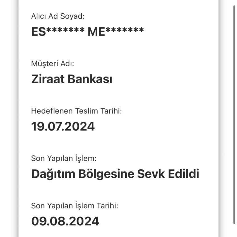 AGT Kurye Teslimatım Elime Ulaşmıyor