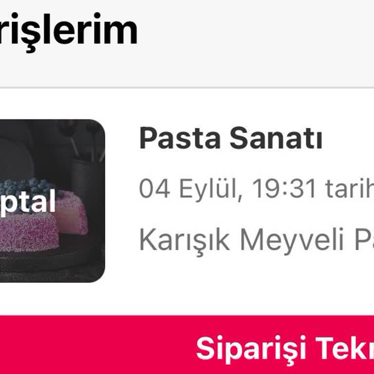 Pasta Sanatı Özel Günlerde Pasta Siparişi Sorunu
