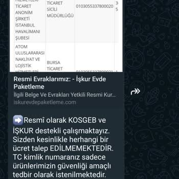 İŞKUR Evde Paketleme Ban Vermiş Oldukları Numaraya Ulaşamıyorum