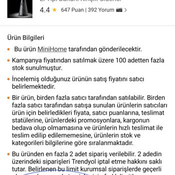 Trendyol Satıcı Firma İade Almıyor