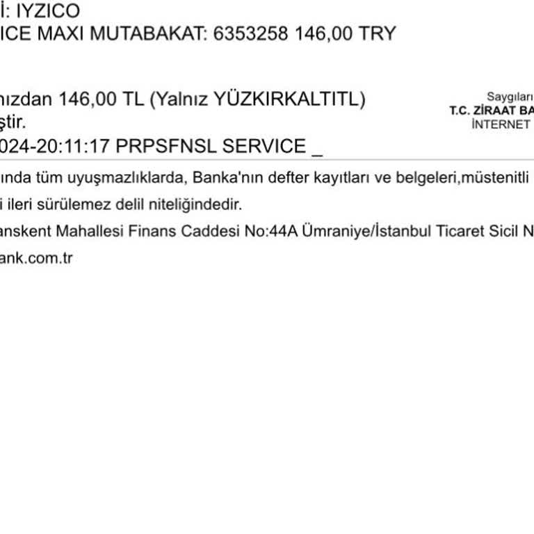 Iyzico Benim Onayım Olmadan Hesabımdan Para Çekti.