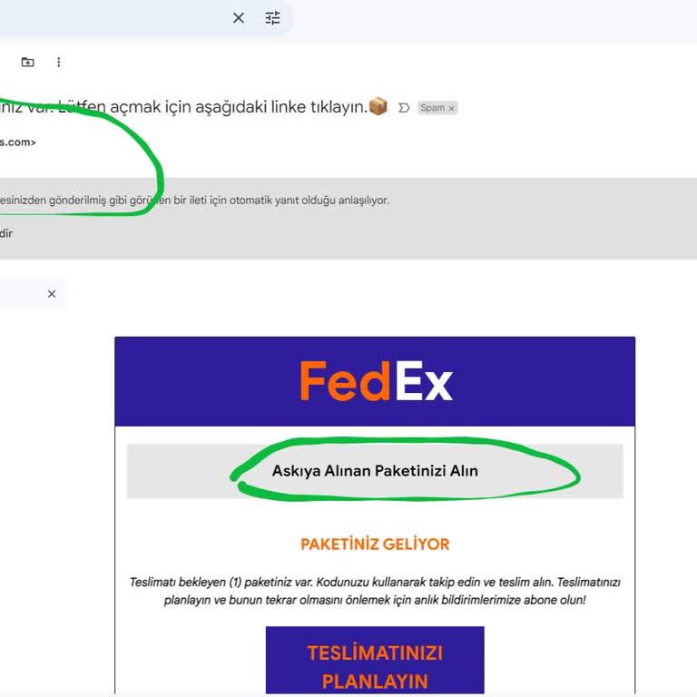 =Fedex= Askıya Alınan Paketinizi Alın