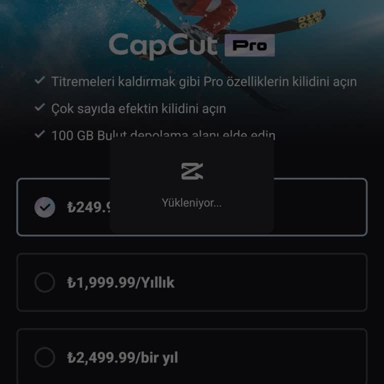CapCut Pro Üyelik Alırken Hata Veriyor