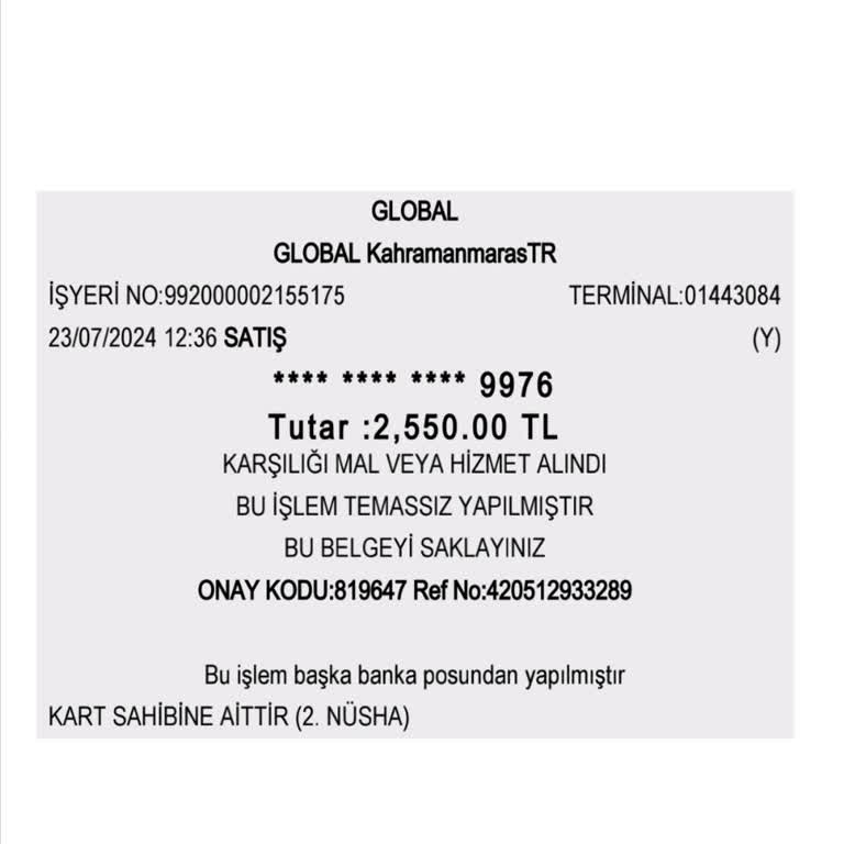 Globay Kahramanmaraş Mağazasında İki Kere Ücret Çekimi Ve İlgisizlik