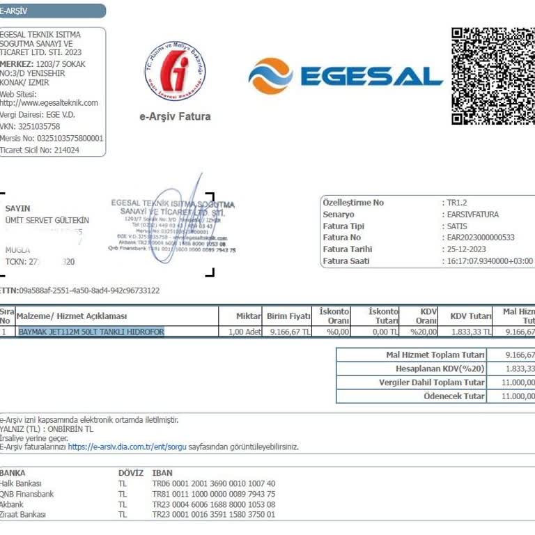 Baymak Hidrofor Garanti Sorunu