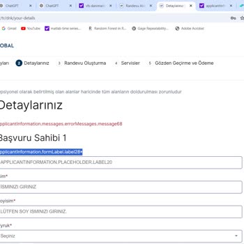 VFS Global Randevu Sorunu Yaşıyorum