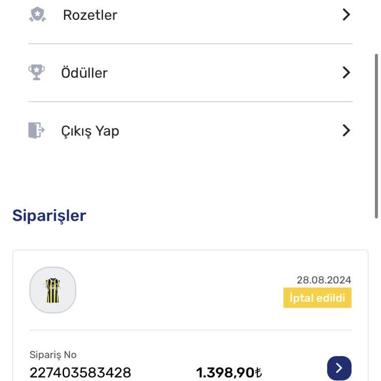 Fenerium İade Ücretim Gecikti