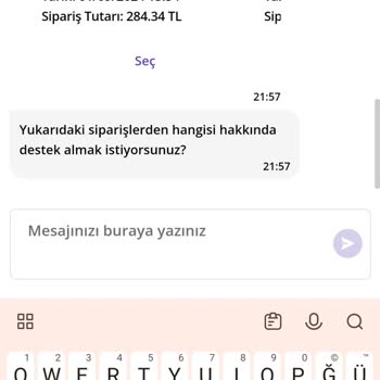 Getir Eksik Ürün Ve İlgisiz Müşteri Hizmetleri