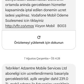 Vodafone Pay Yüksek Fatura Ve Bilgim Dahili Dışında Abone Olma!