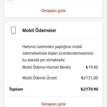 Vodafone Pay Yüksek Fatura Ve Bilgim Dahili Dışında Abone Olma!