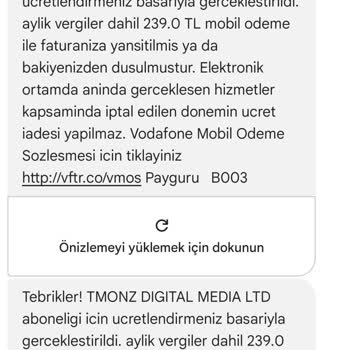 Vodafone Pay Yüksek Fatura Ve Bilgim Dahili Dışında Abone Olma!