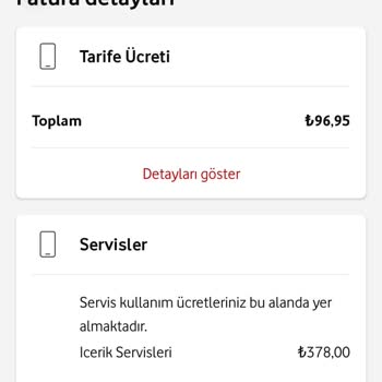 Vodafone Pay Yüksek Fatura Ve Bilgim Dahili Dışında Abone Olma!