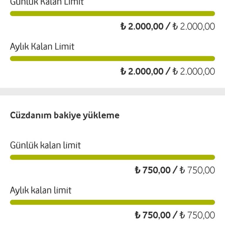 Vodafone Pay Limit Artışı Yaptı