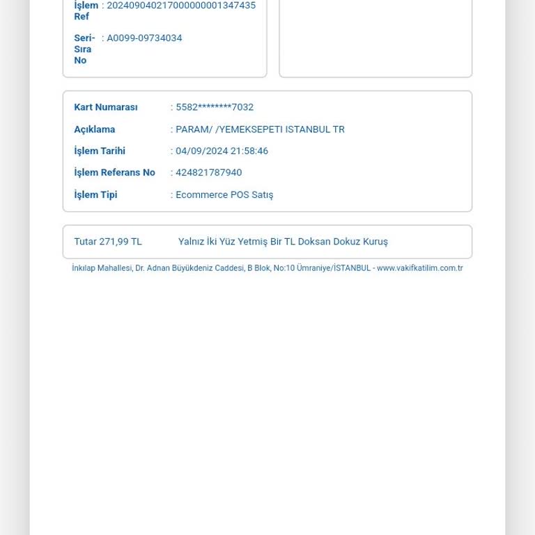 Yemeksepeti Online Para Çekimi Yapıp Sipariş Onaylamadı