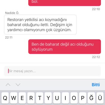 Yemeksepeti.com Ayıbı. Yanlış Siparişin Arkasında Durmadı.