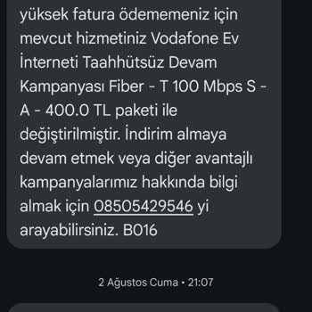 Vodafone'un Yanıltıcı Yönlendirmeleri ve Modem Sorunu