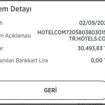 Hotels.com Hotels Kartımdan Fazla Para Çekmiş