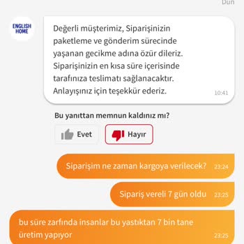 Trendyol Ve English Home Sipariş Sorunu: Müşteri Memnuniyetsizliği