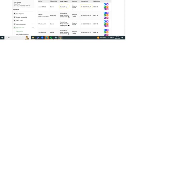 Datça Köy Ürünleri Siparişin Durumu HKK Bilgi Alamıyorum