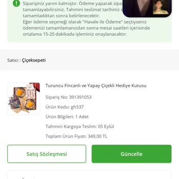 Çiçek Sepeti Ödeme Sorunu