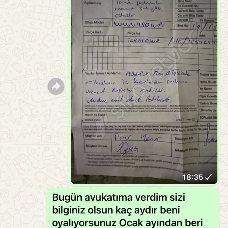 Miele Çamaşır Ve Kurutma Makinesi Paslanma Ve Leke Sorunu