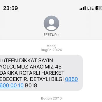Efe Tur Sözde Rötarlı Gelmeyen Otobüs