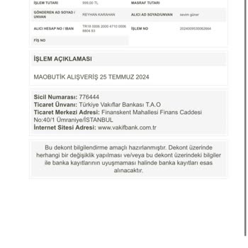 Maobutik Param İade Edilmedi