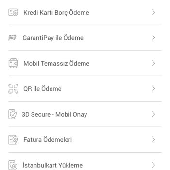 Garanti Bankası Troy Kredi Kartı Mobil Ödeme Özelliği