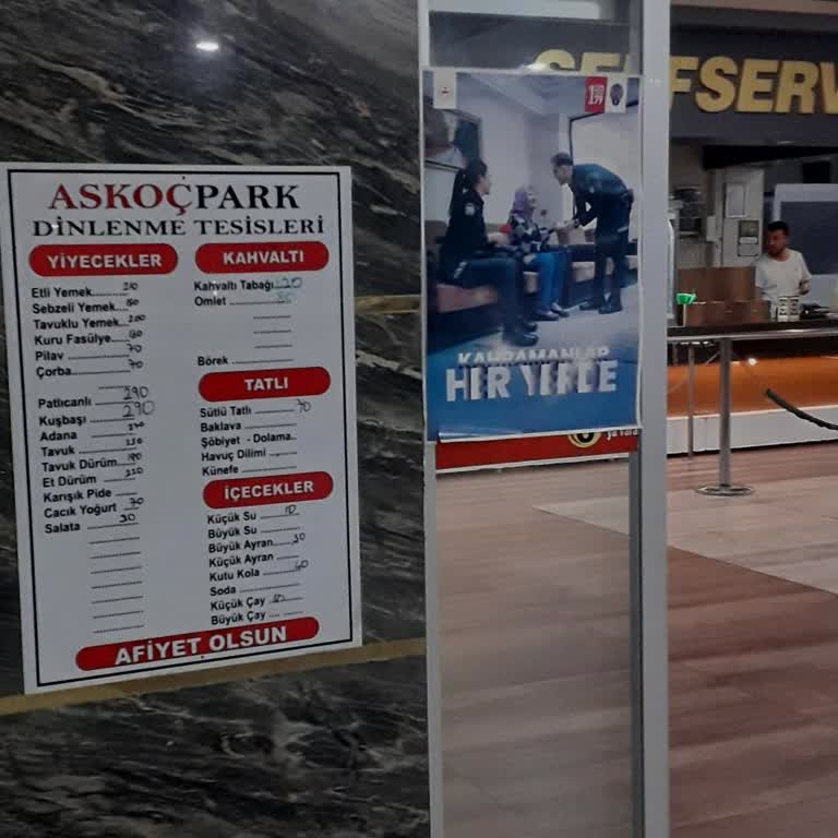 Askoç Dinlenme Tesisi Yemek Çeşidi Yok