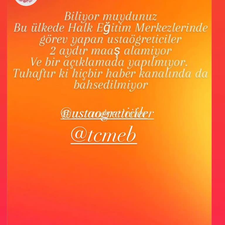 HASK Usta Öğreticiler Mağdur