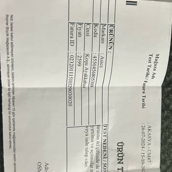 Boyner Ve Asics Kötü Deneyimi