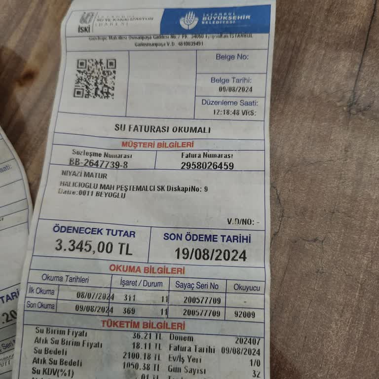 İSKİ Yüksek Fatura İtirazı