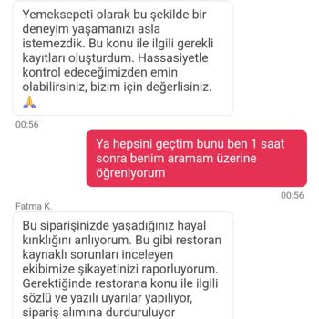 Yemeksepeti Artık Yeter! Her Seferinde Bu Şekilde Mağdur Ediliyorum.