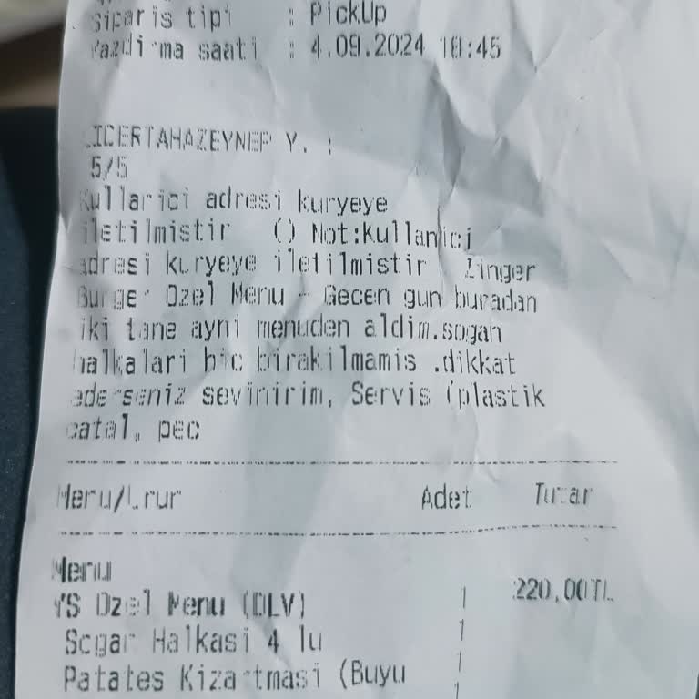 KFC Eksik Menü Geldi