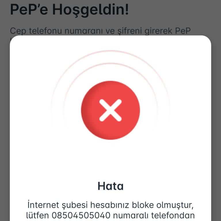Pep Para Bloke Kaldırma
