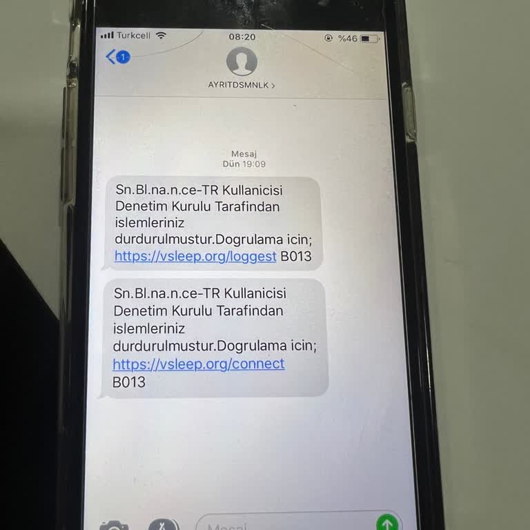 AYRITDSMNLK (SMS) Şirket Hattımıza Gelen Bilinmeyen Binance Mesajı!