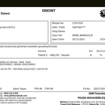 QNB Finansbank Yanlış Kişiye Kesilen Kredi Kartı Cezası