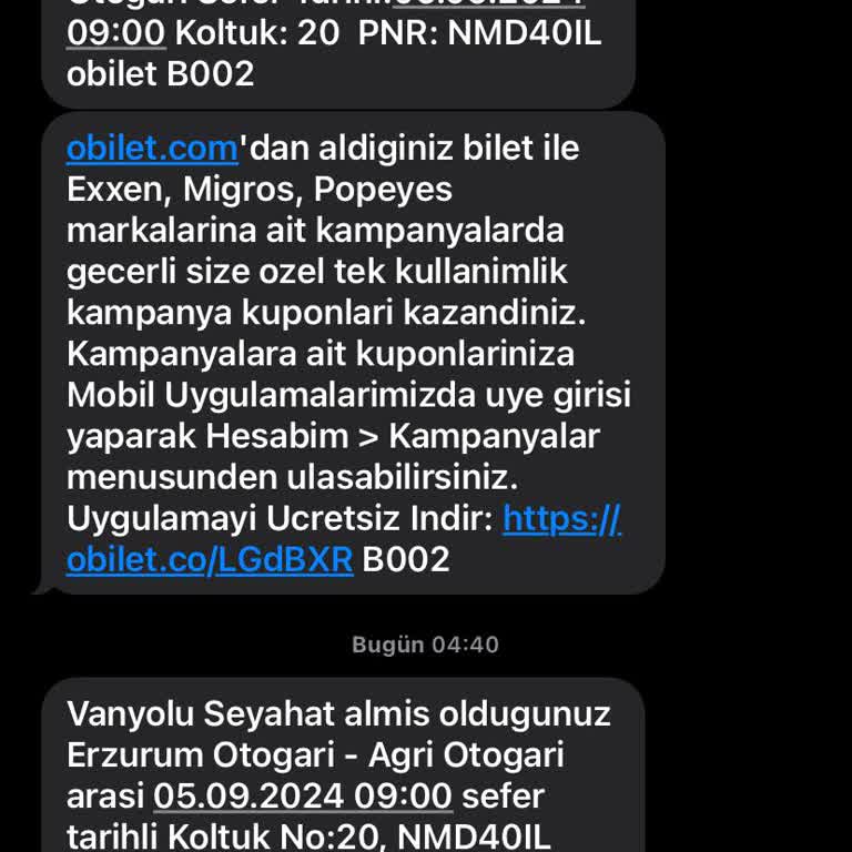 Obilet.com Ve Vanyolu Firmasının Saçma Sapan Yaşattıkları Mağduriyet