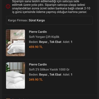 Sürat Kargo Trendyol İle Adrese Getirmiyor