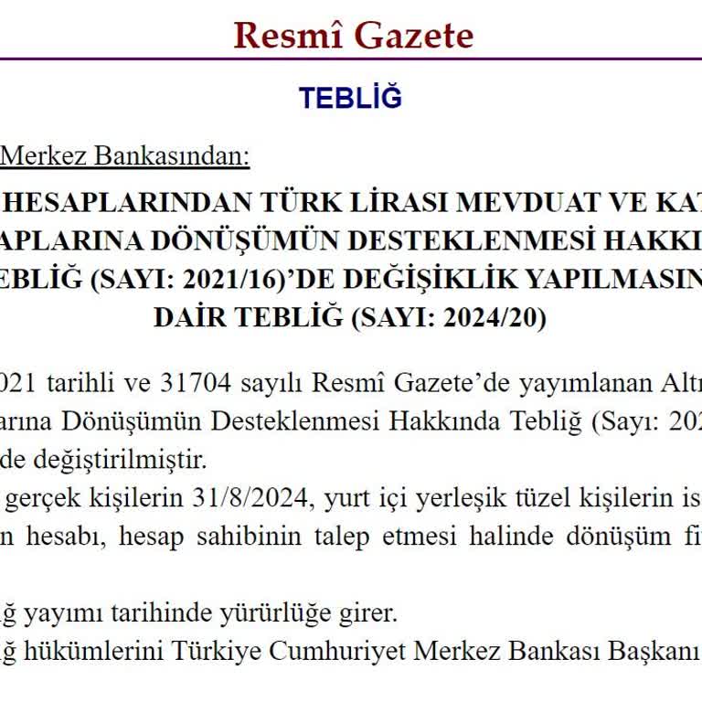 BDDK Dövizden Dönüşümlü Tl Hesabın Açılamaması