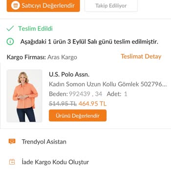Aras Kargo Trendyol Siparişim Teslim Edilmiyor