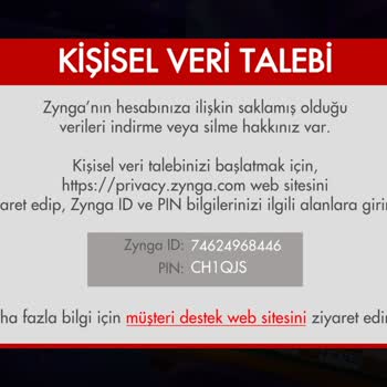 Zynga Engel Yedim Lütfen Engelimi Kaldırın