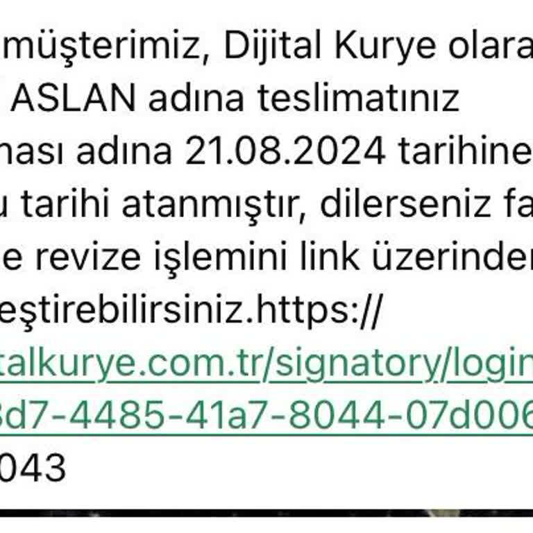 Dijital Kurye 14 Gündür Hattın Gelmesini Bekliyorum