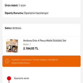 Vodafone Her Şey Yanımda 2 Haftadır Ürünü Göndermiyor