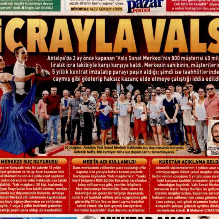 Vals Sanat Merkezi Haksız İcra Başlatıyor