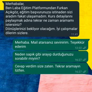 Laba Eğitim Kurumları'nın Israrlı Ve Rahatsız Edici İletişim Sorunu