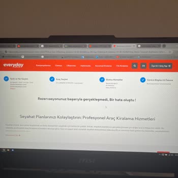 Everyday Rent A Car Hdy Everyday Firmasının Ücret İademi Yapmaması.