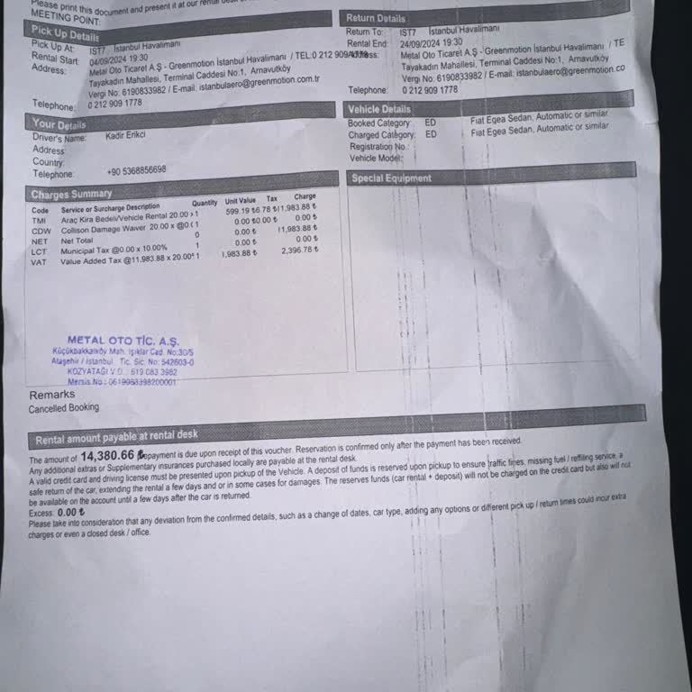 Carjet Araç Rezervasyon Şikayet