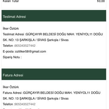 Eyüp Sabri Tuncer Ürün Kargolama Sorunu