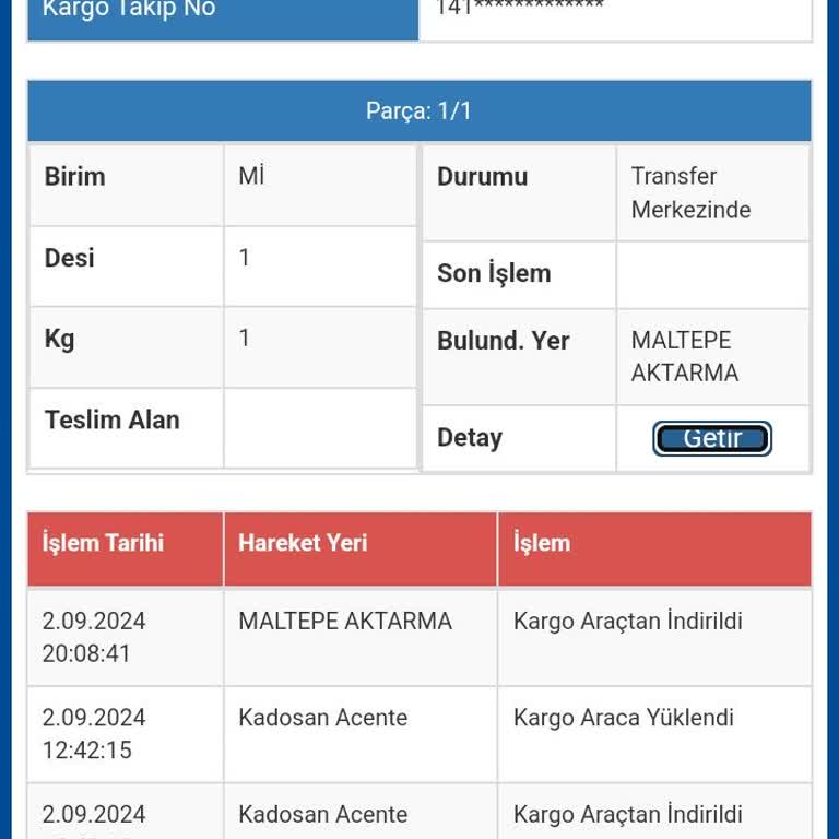 Trendyol Kargom Sürat Kargo Maltepe Aktarma Merkezinde Takıldı